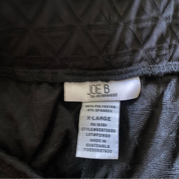 Joe B. by Joe A-Lined Knee Length Skirt Womens Size XL Black Textured Pull On - Picture 5 of 5